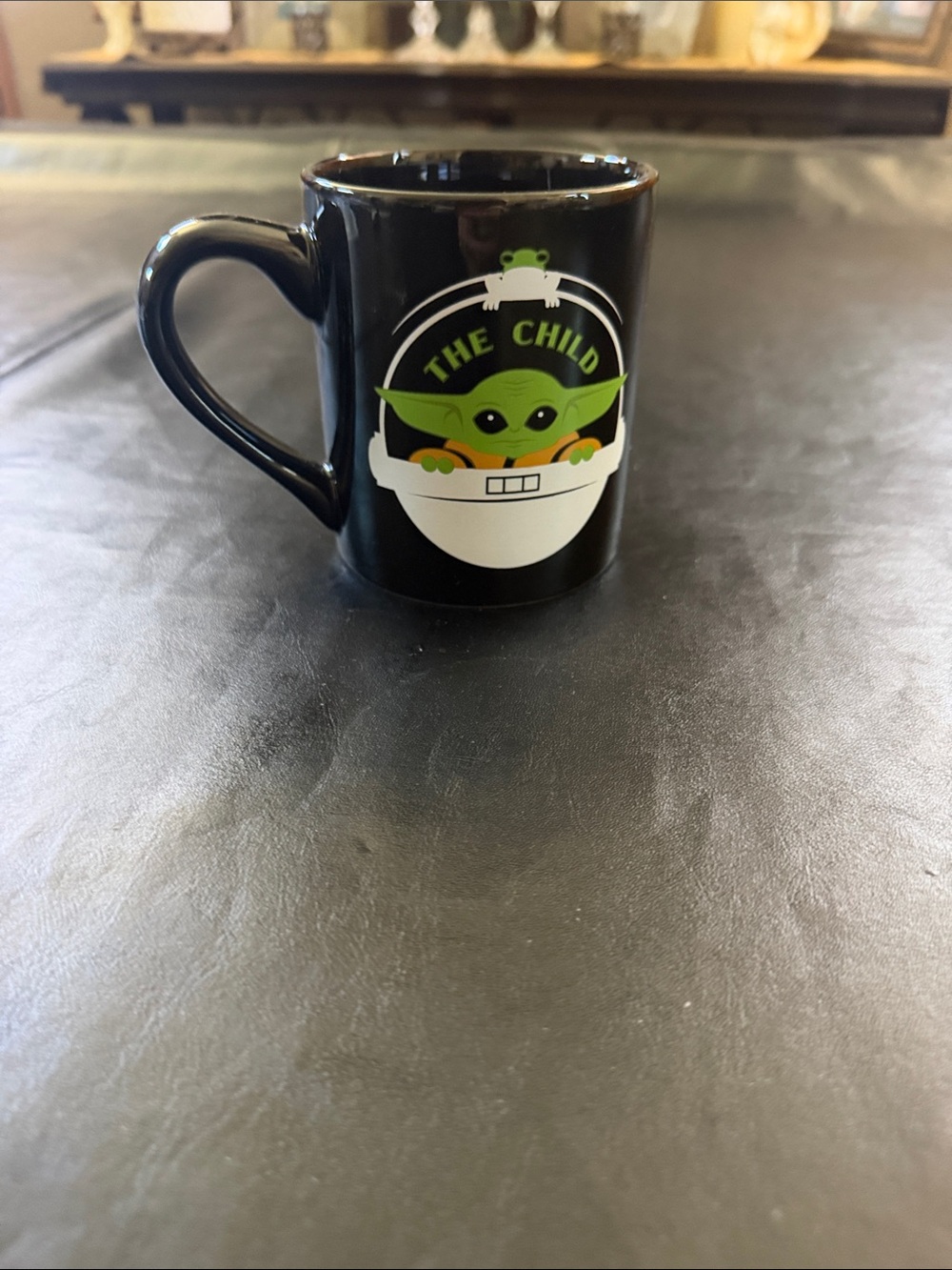 Star Wars Black Ceramic Mug with Green 'The Child' Design